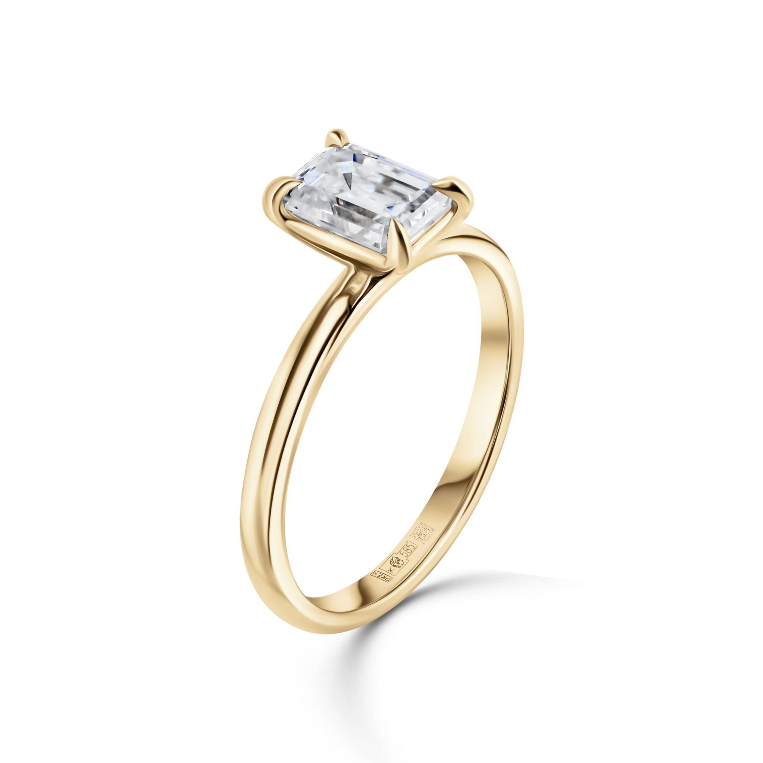 Кольцо с Октагоном 1ct